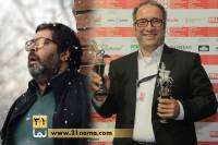 رضا میرکریمی جایزه اصلی و فرهاد اصلانی جایزه بهترین بازیگر مرد 38مین جشنواره فیلم مسکو را دریافت کردند