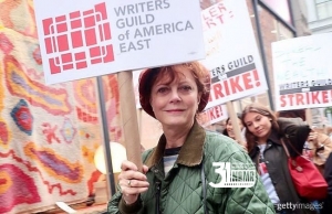 راب لو، پیت دیویدسون، سوزان ساراندون و... به جمع اعتصاب‌کنندگان انجمن نویسندگان آمریکا پیوستند