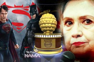 آمریکای هیلاری و بتمن در برابر سوپرمن جایزه تمشک طلایی گرفتند / بدترین های سینما معرفی شدند