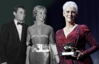 جیمی لی کرتیس شیر طلای افتخاری ونیز را دریافت کرد | ستاره‌ای که یادگار دو ستاره‌ی بزرگ سینماست